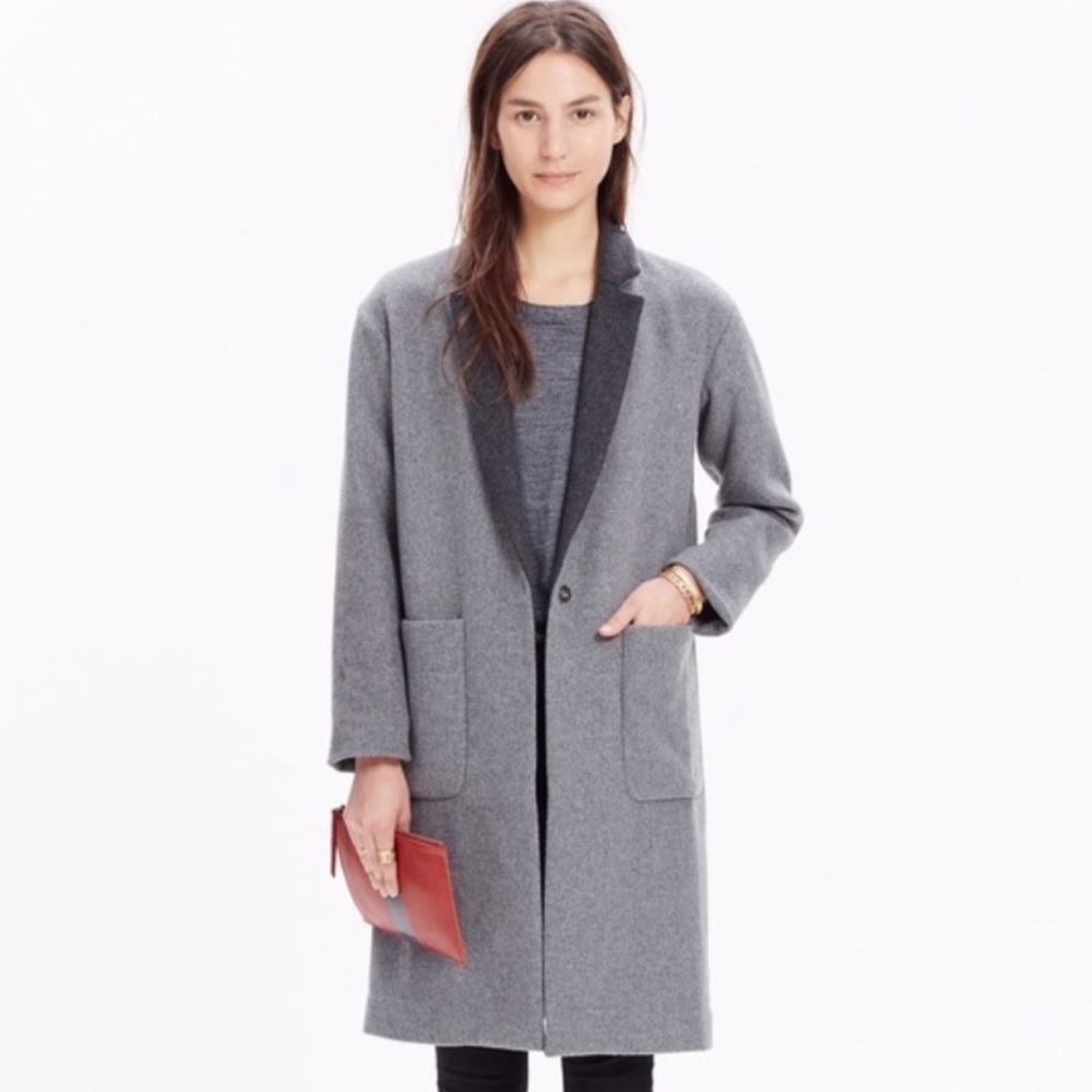 Madewell Monsieur Coat Grey
